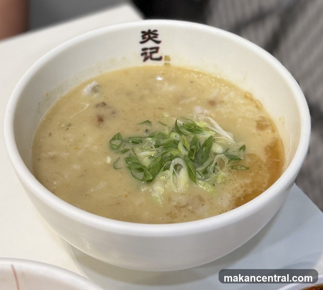 Bowl of Soup with Scallions