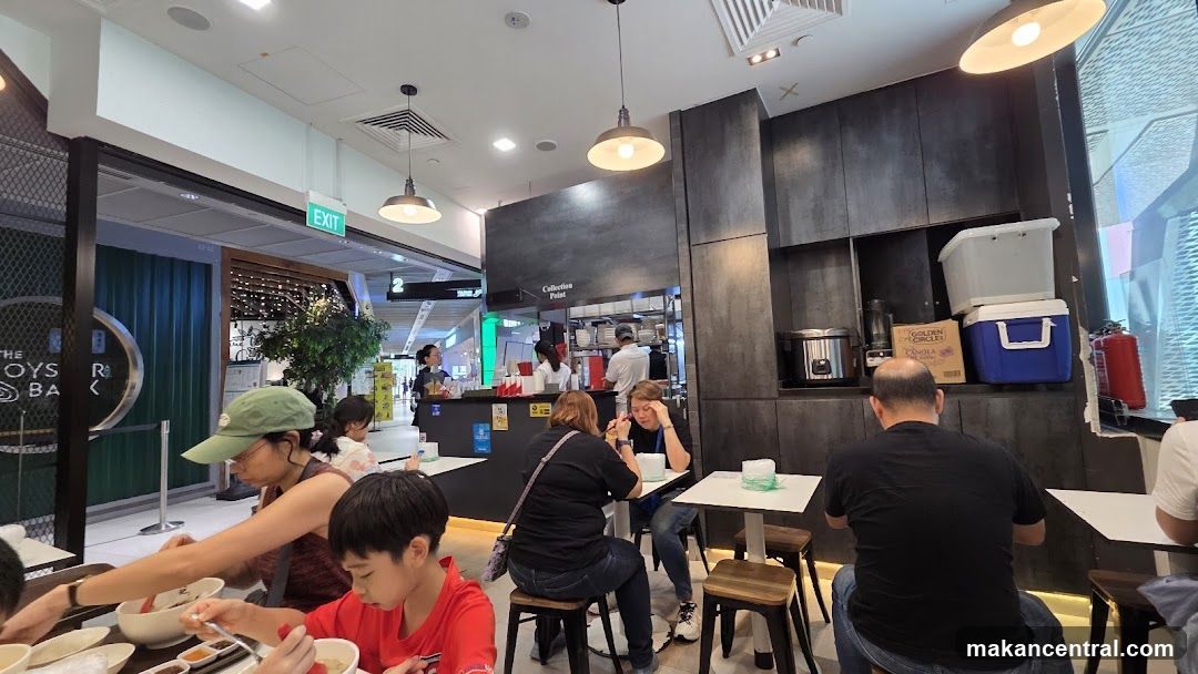 Diners at a Food Stall
