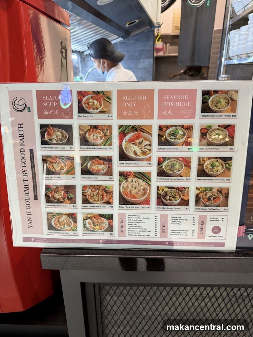 Yan Ji Gourmet By Good Earth Menu