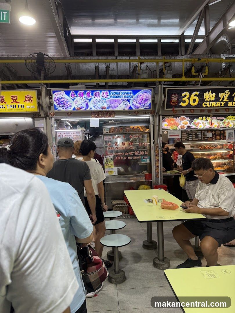 Food Stall with Customers