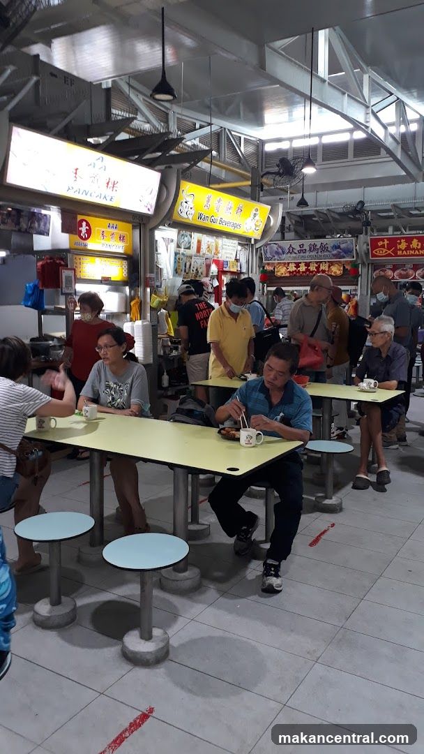Food court with diners