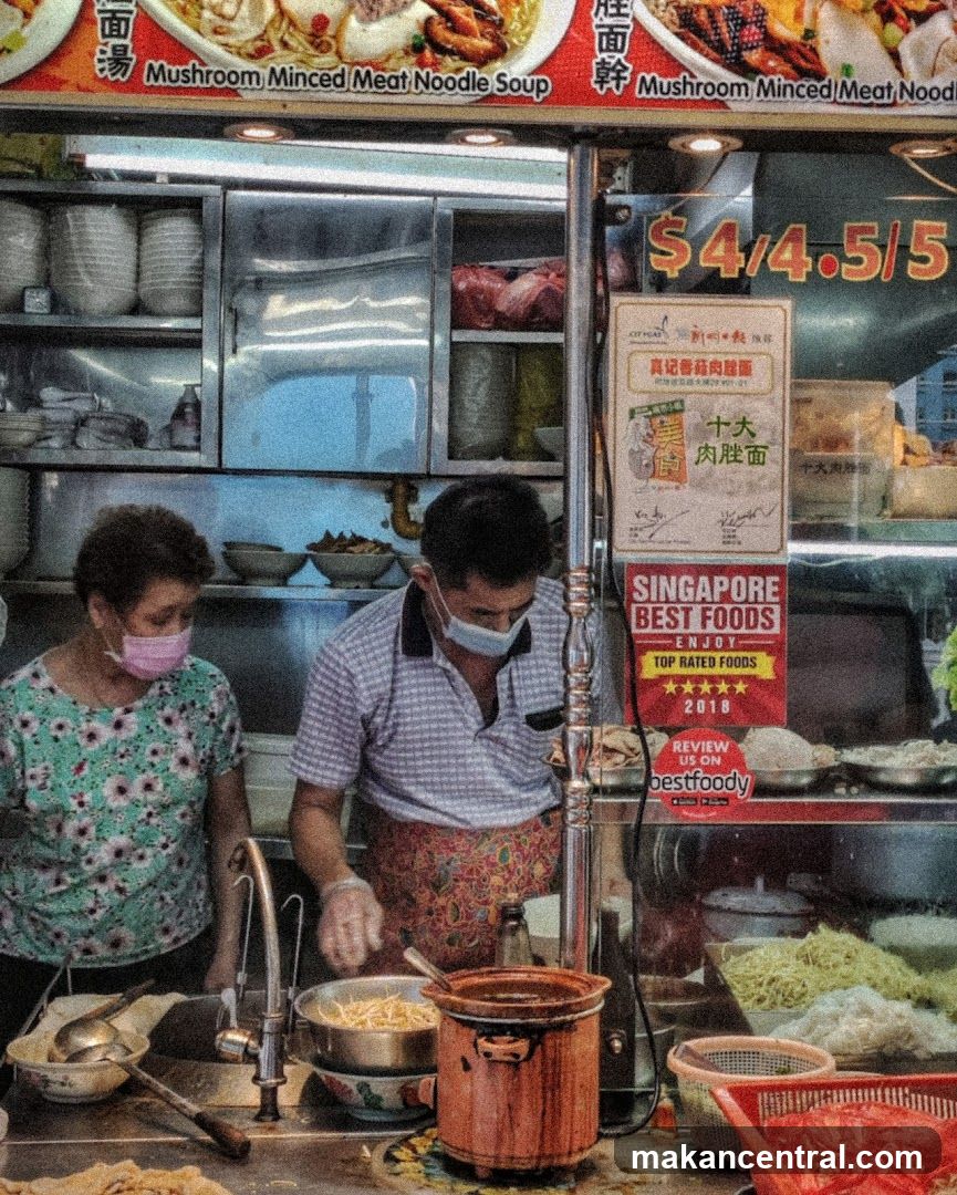Food Stall with Staff