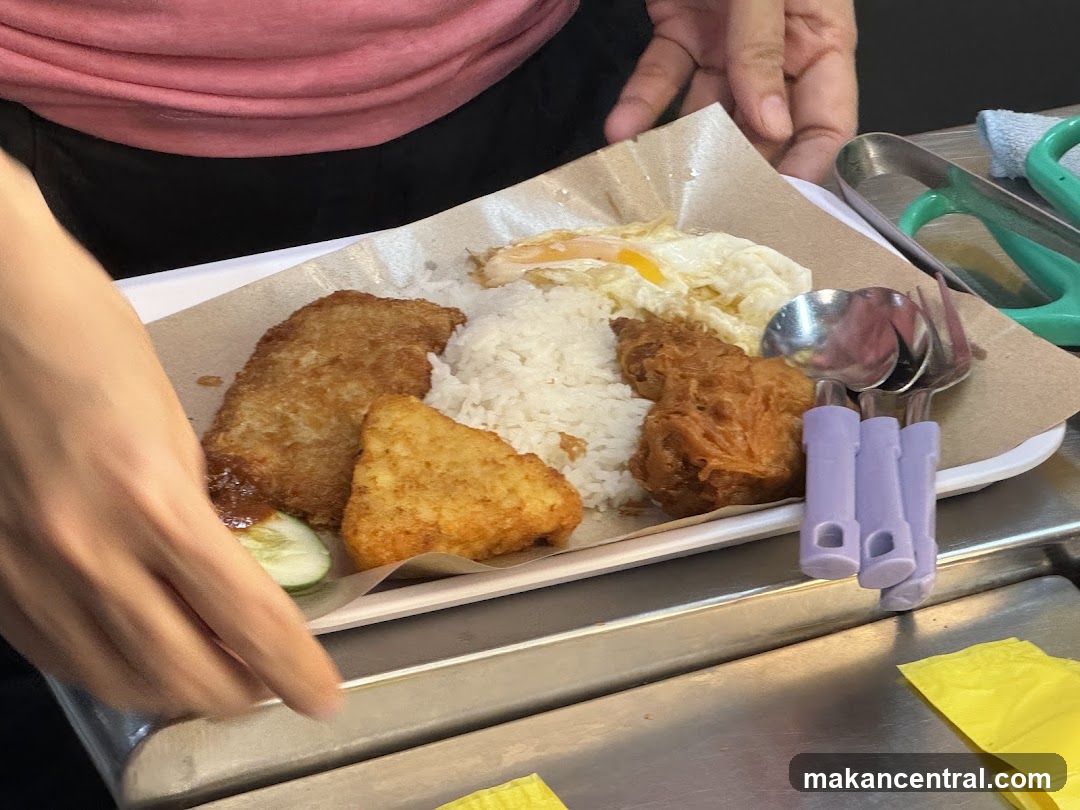 Fried Chicken Rice Plate