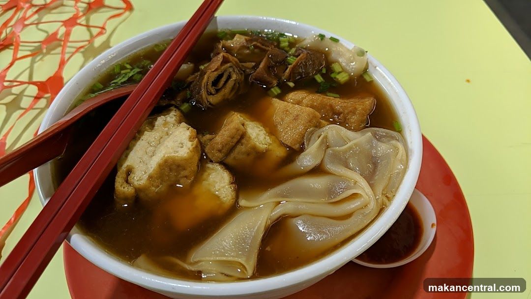 Noodle Soup with Tofu and Dumplings