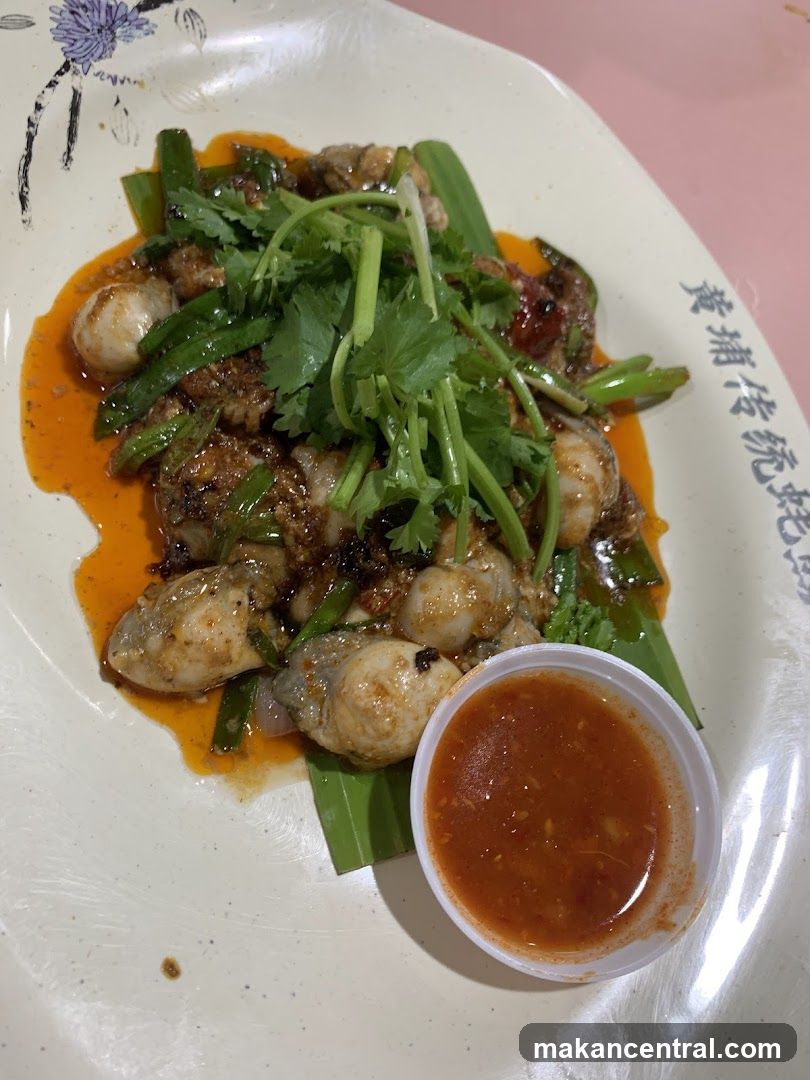 Oysters with Sauce