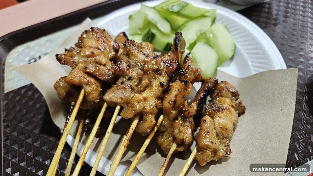 Chicken Satay with Cucumber Slices