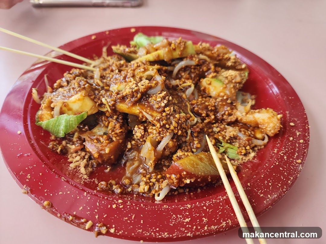 Rojak on a Red Plate