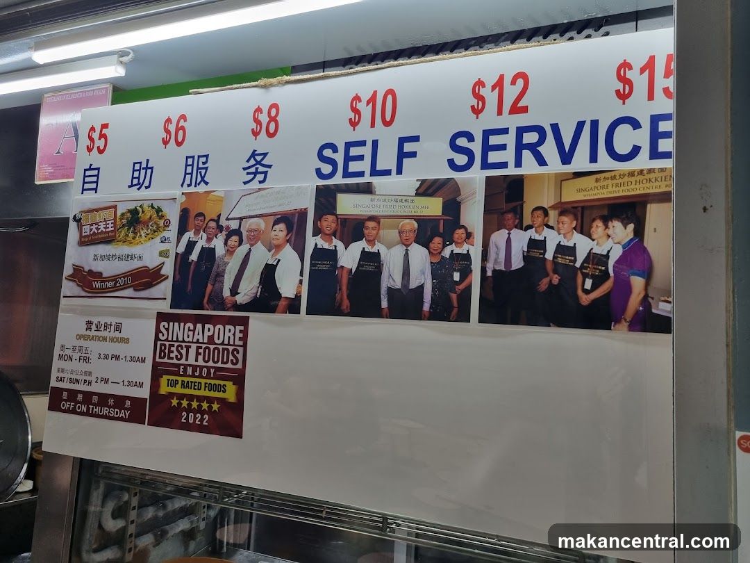 Self Service Food Stall Signage