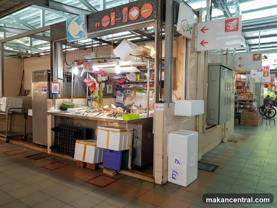 Fish stall in a market