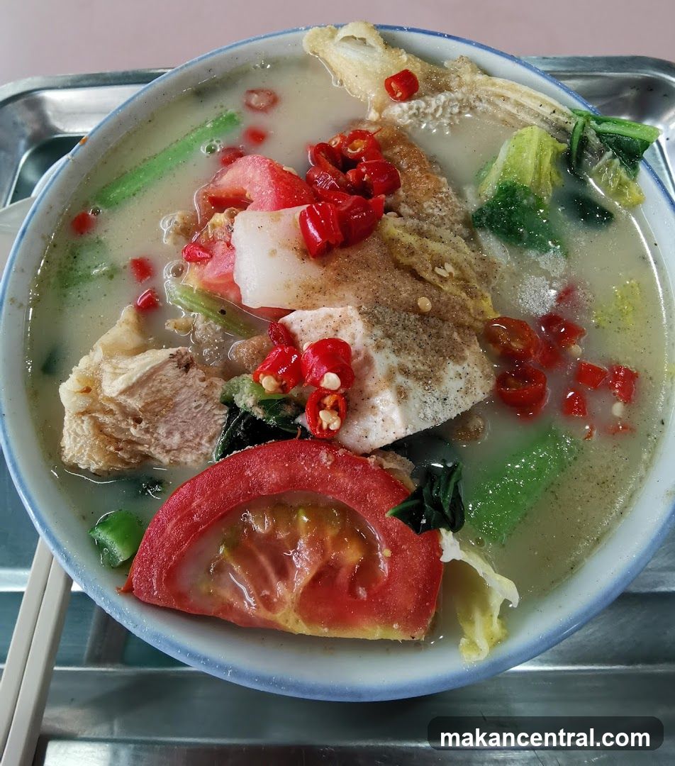 Fish Soup with Vegetables and Chili