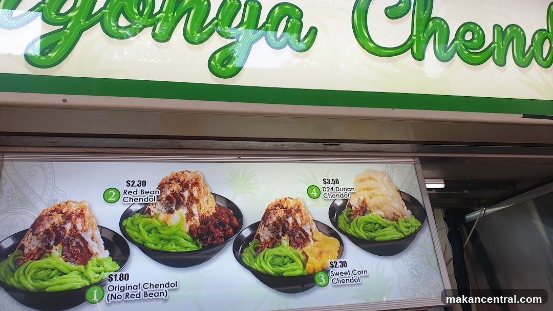 Yonya Chendol Menu