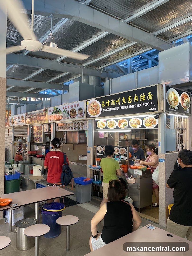 Food Stall with Customers