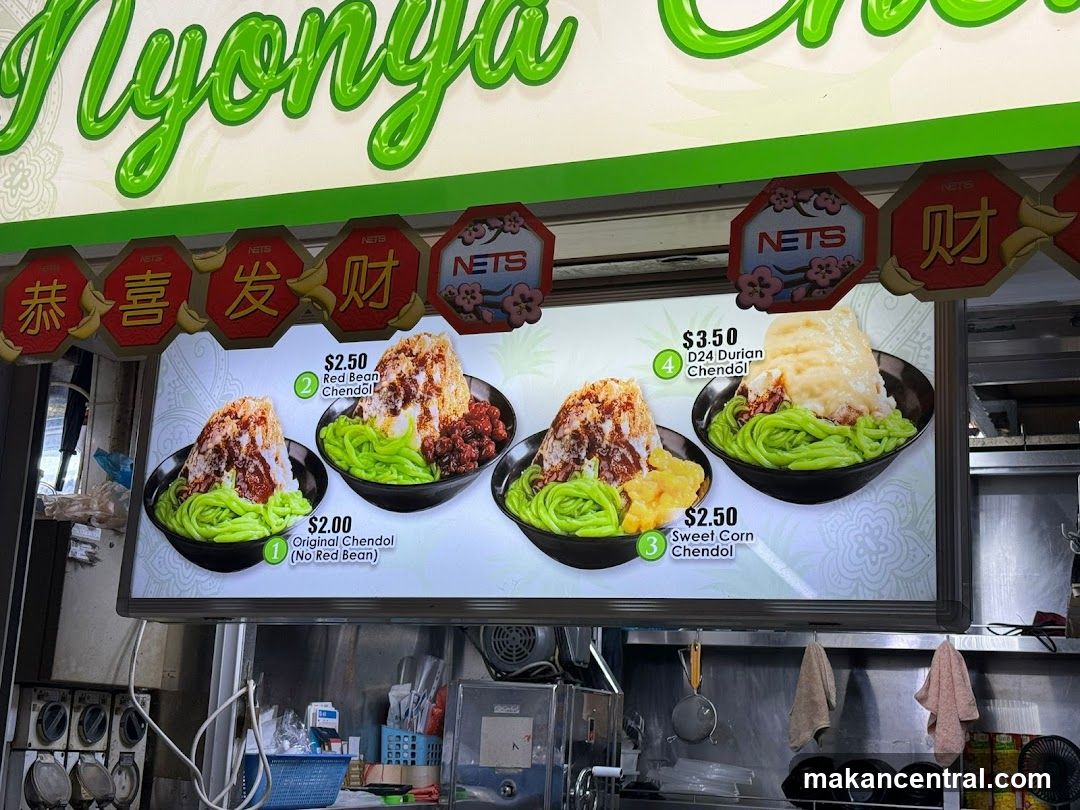 Nyonya Chendol Menu