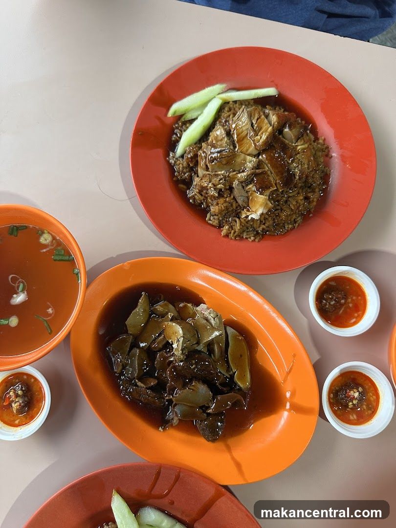 Duck Rice and Side Dishes