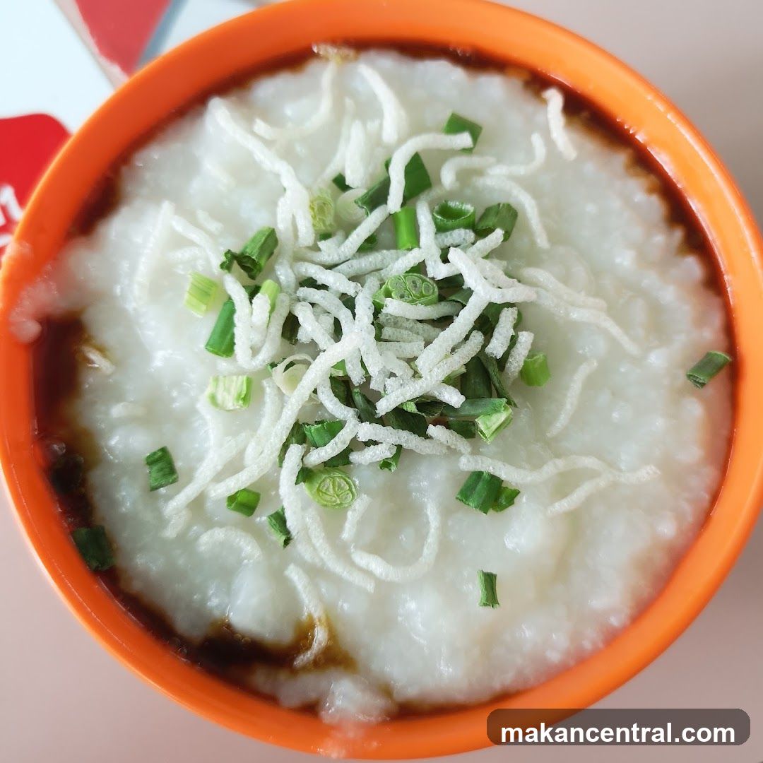 Congee with toppings