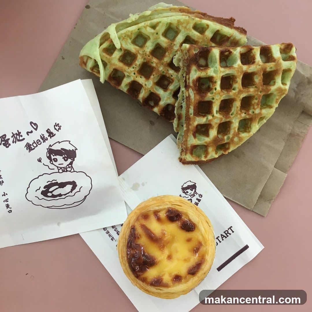 Waffles and Egg Tart