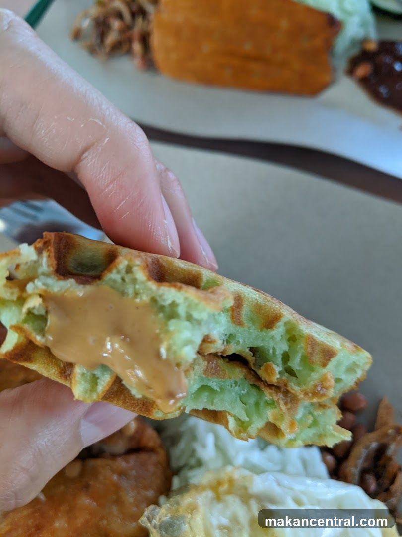 Waffle with Peanut Butter