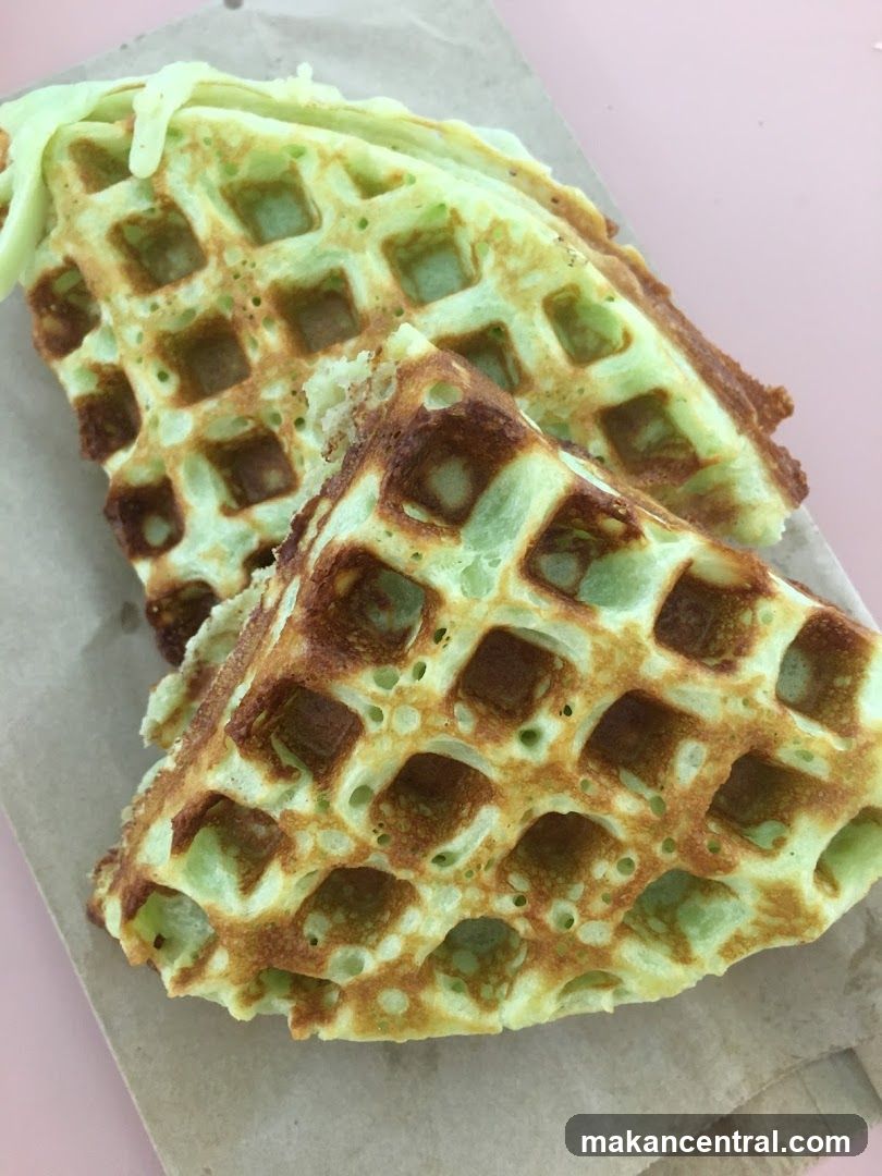 Pandan Waffles