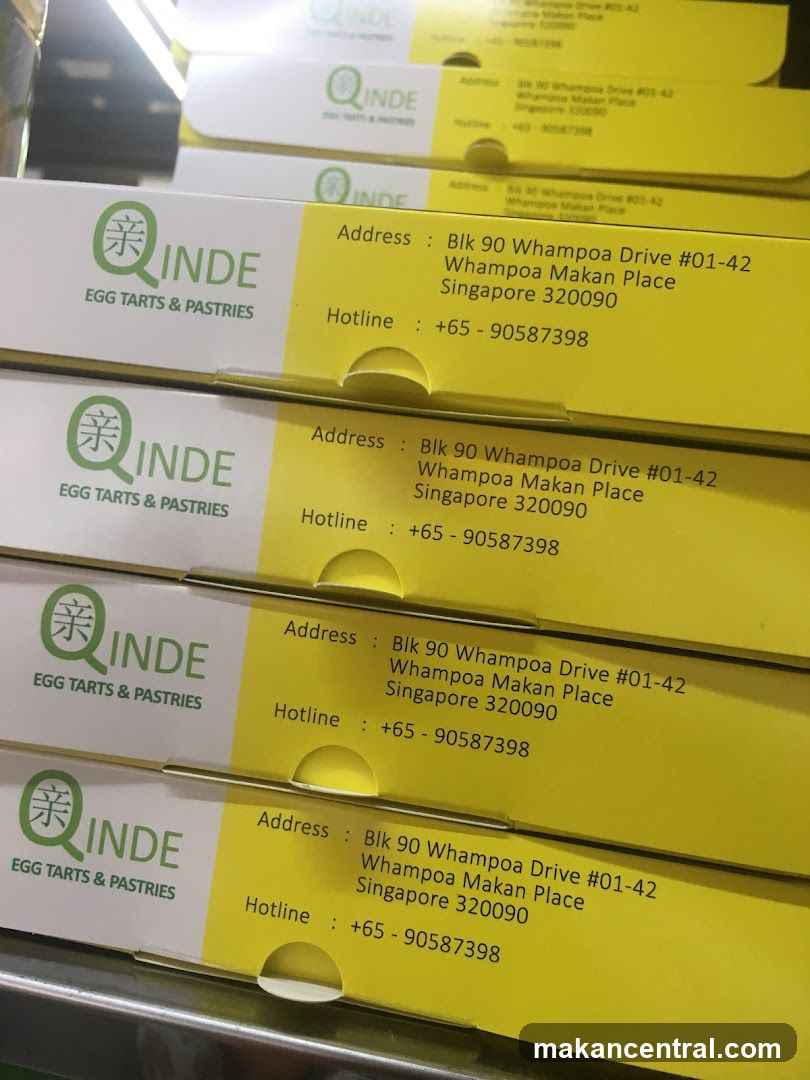 Qinde Egg Tarts & Pastries Boxes