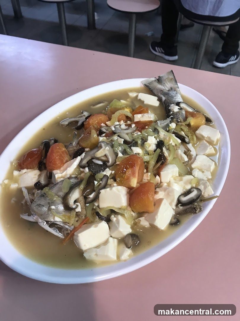 Steamed Fish with Tofu and Vegetables