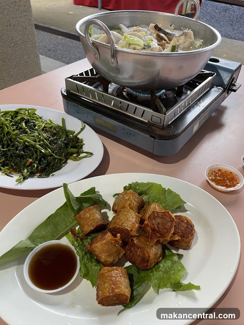 Hot Pot and Fried Rolls