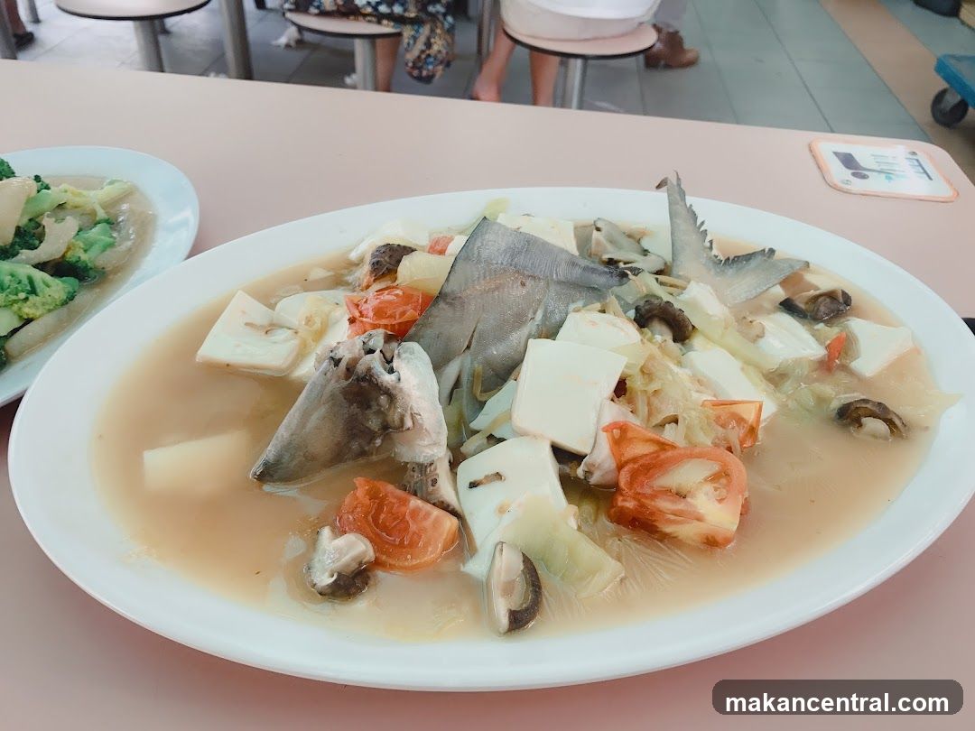 Fish Head Soup with Tofu and Vegetables