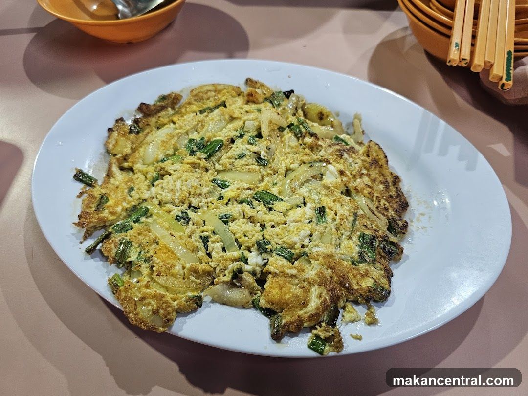 Omelette with Scallions and Onions