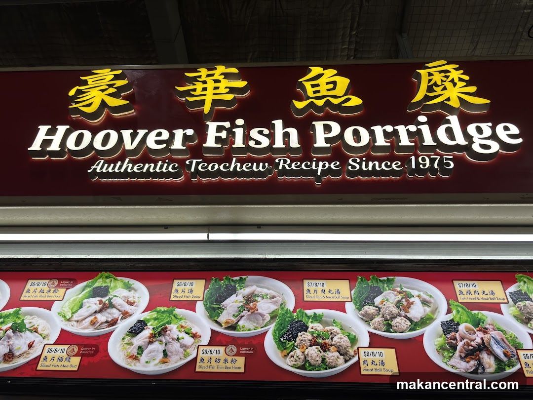 Hoover Fish Porridge Menu