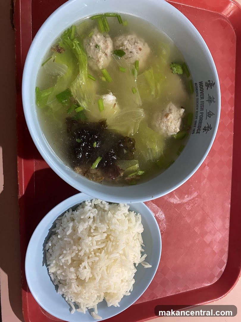 Fish Ball Soup with Rice