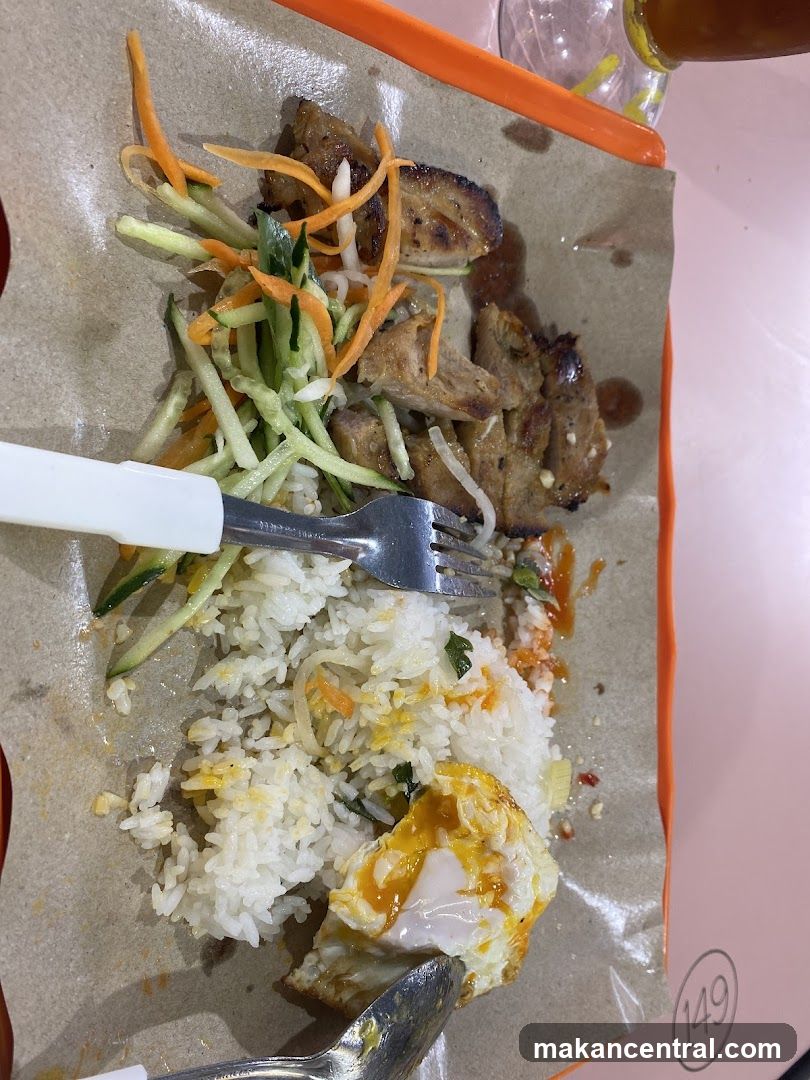 Pork Rice Plate with Fried Egg
