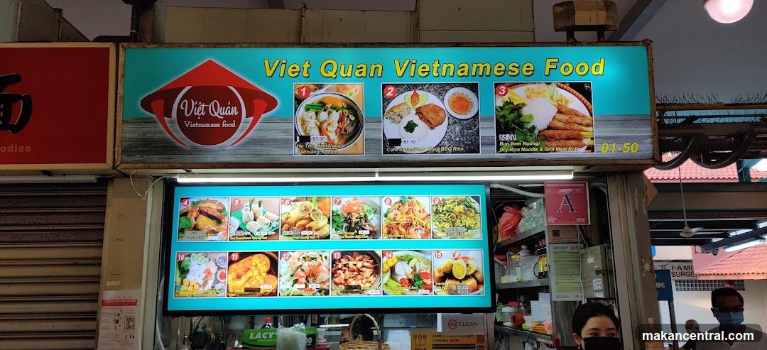 Vietnamese Food Stall Menu