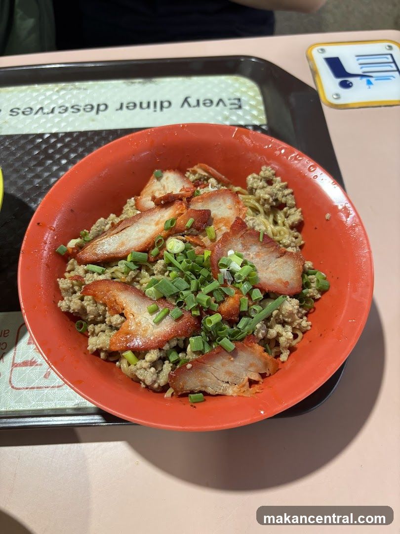 Noodles with Char Siu and Minced Meat