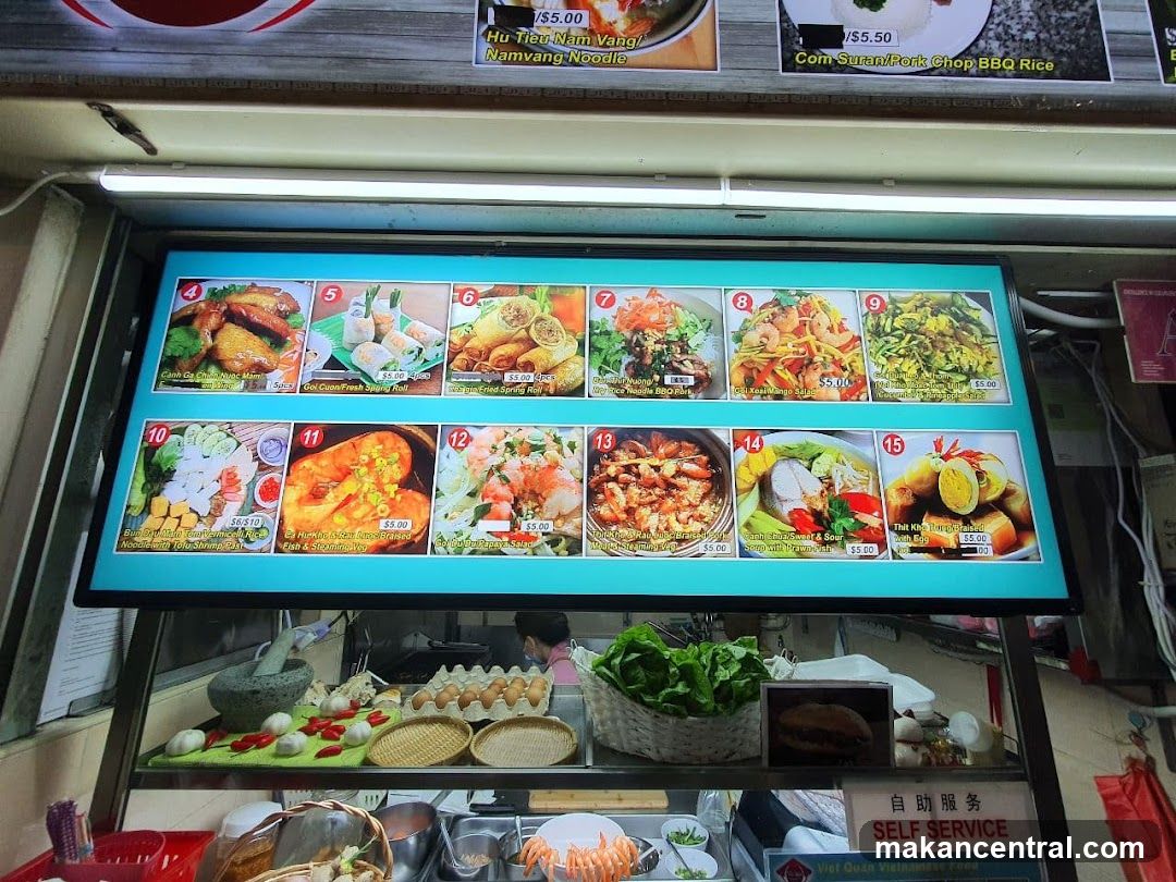 Vietnamese Food Menu