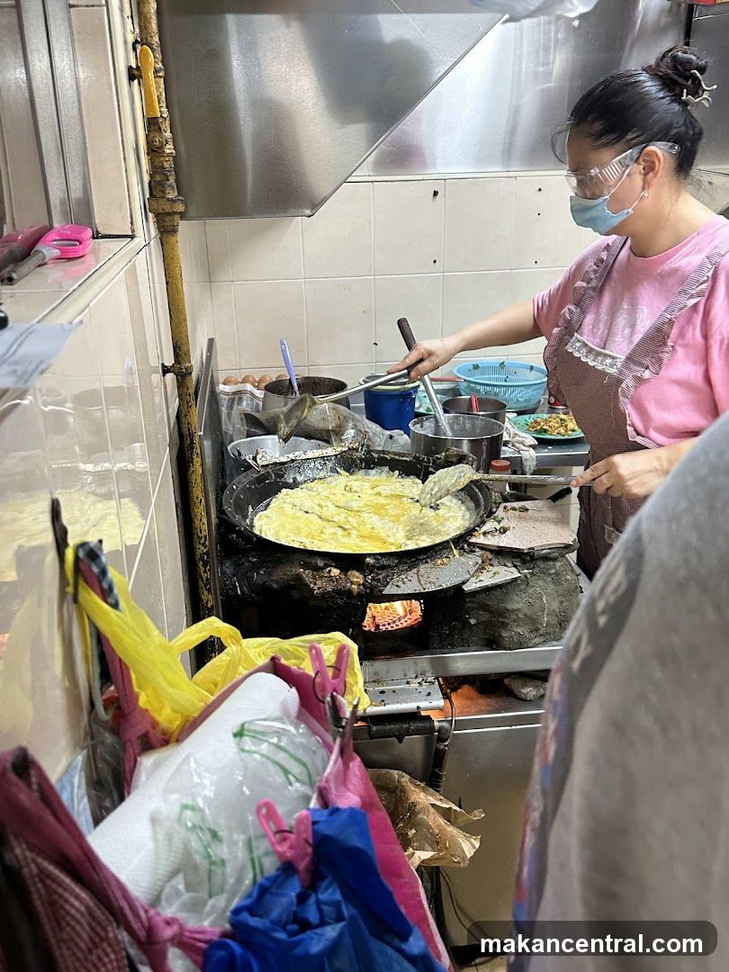 Cook preparing food