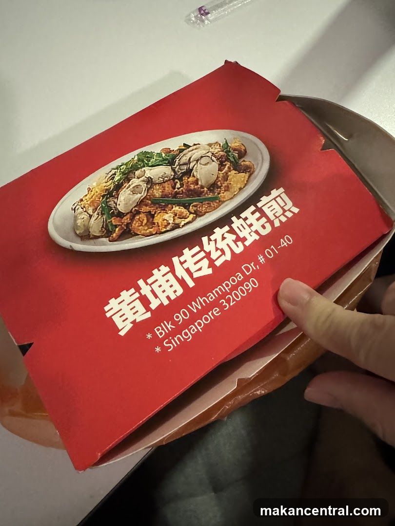 Food packaging with oyster omelet image