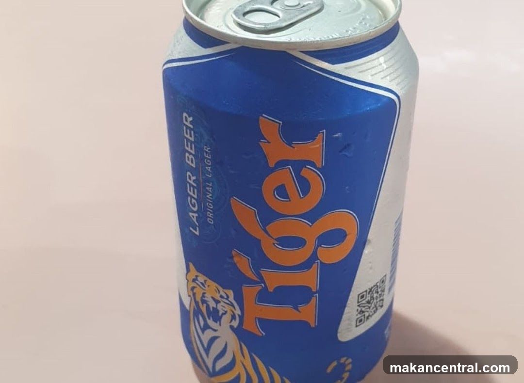 Tiger Lager Beer Can