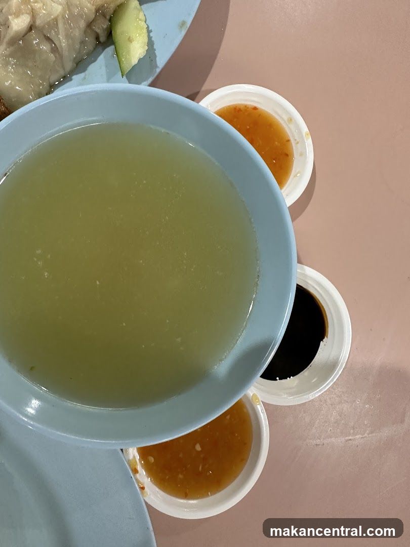 Chicken Rice Soup and Condiments