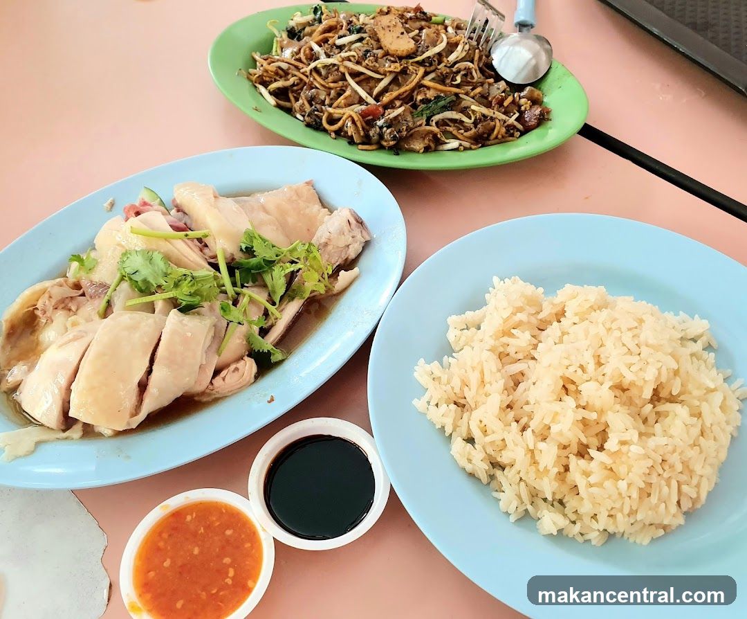 Hainanese Chicken Rice and Noodles