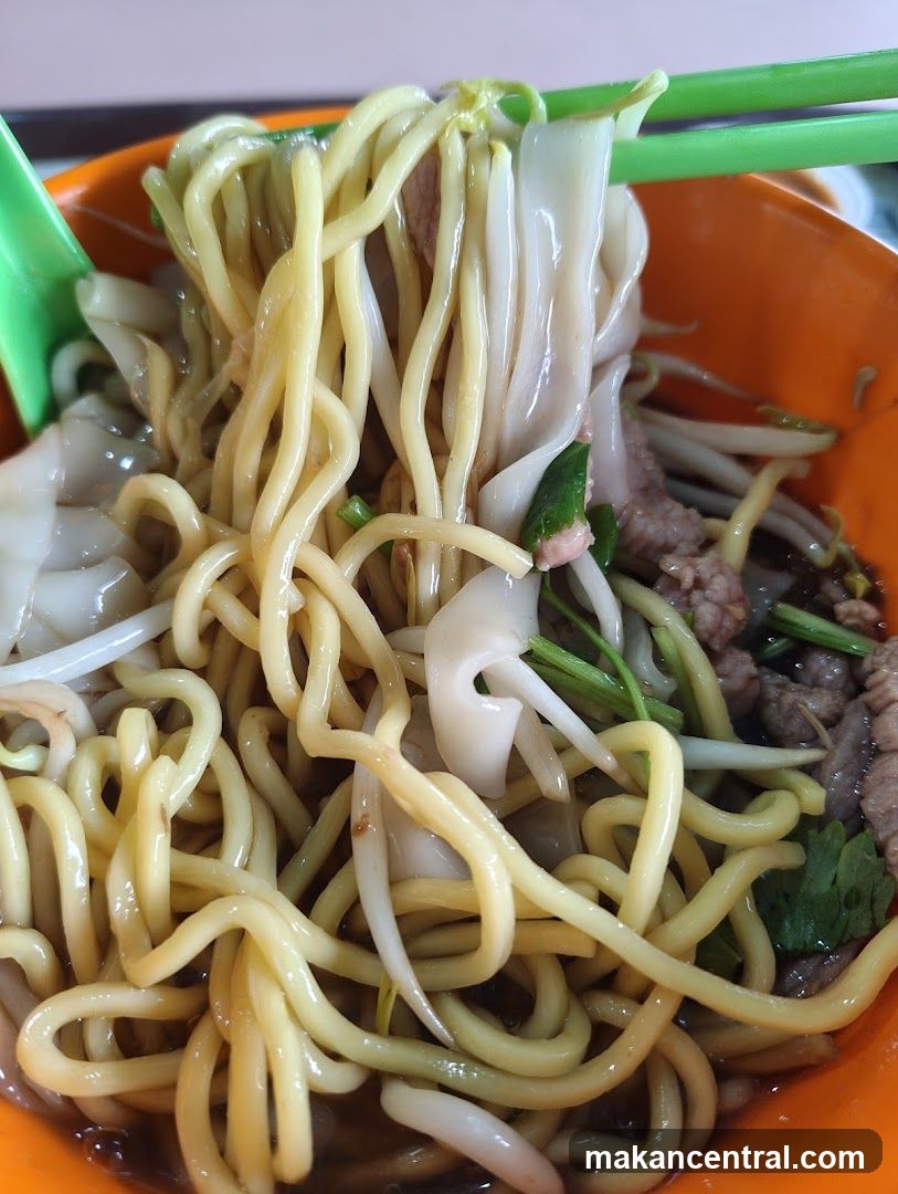 Noodles with Beef and Bean Sprouts