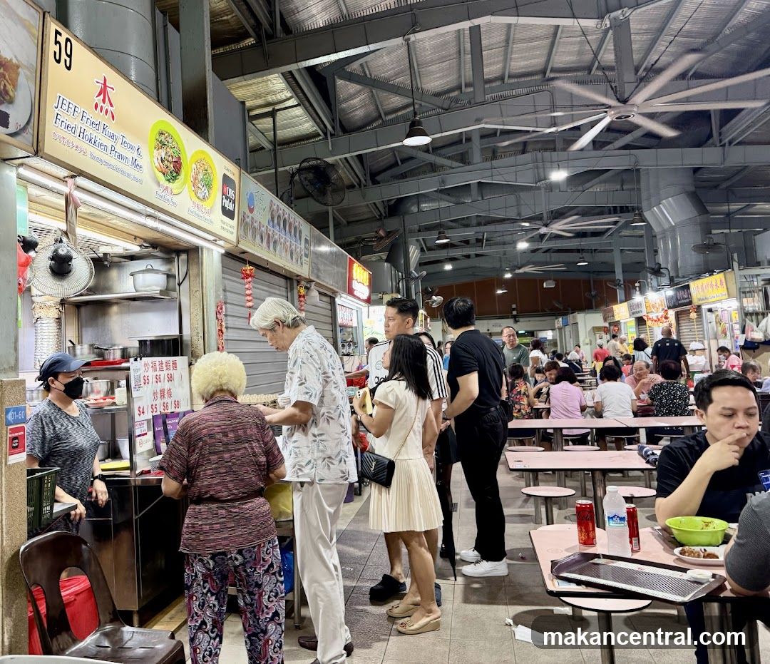 Food Stall in a Busy Market