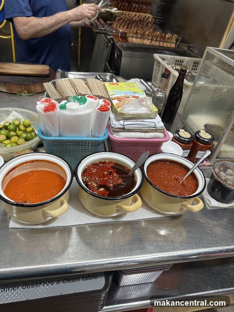 Condiments and Food Preparation Area