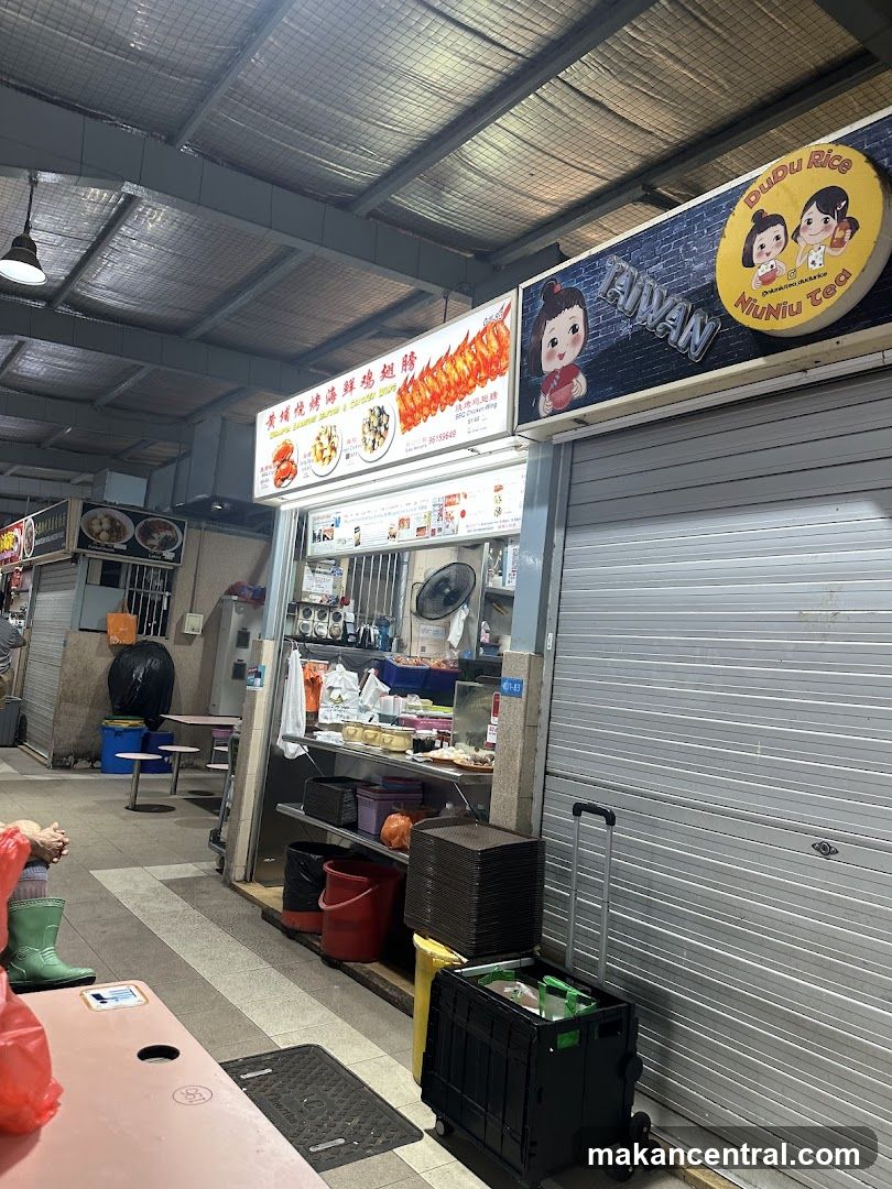 Food Stall with Signs