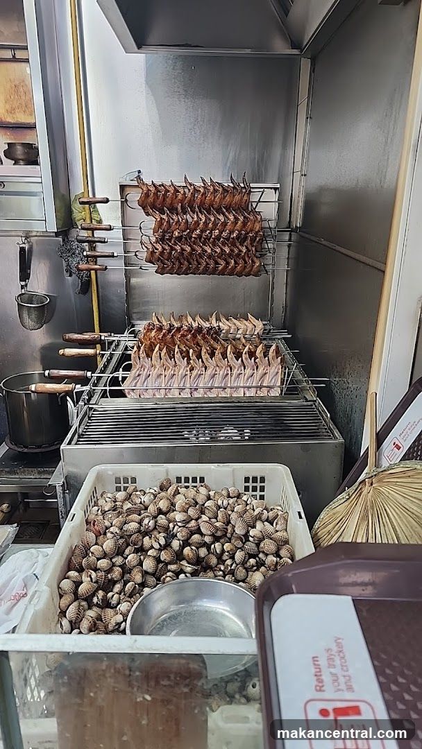Roasting Chicken Wings and Cockles
