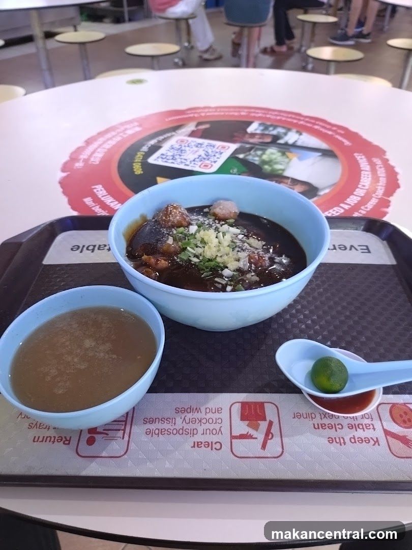 Food Tray with Bowls of Food