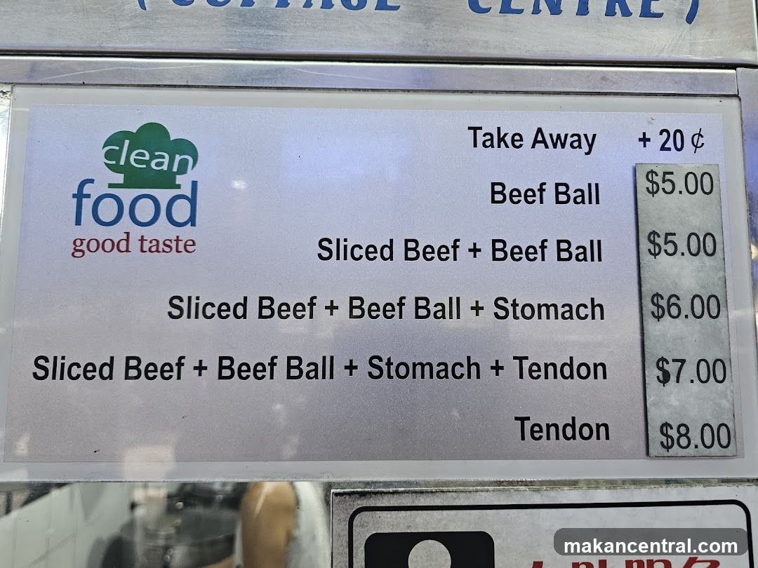 Clean Food Good Taste Menu