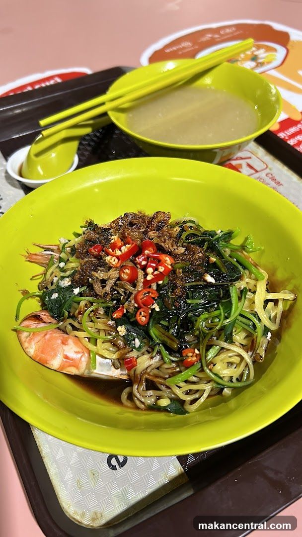 Noodles with Shrimp and Vegetables