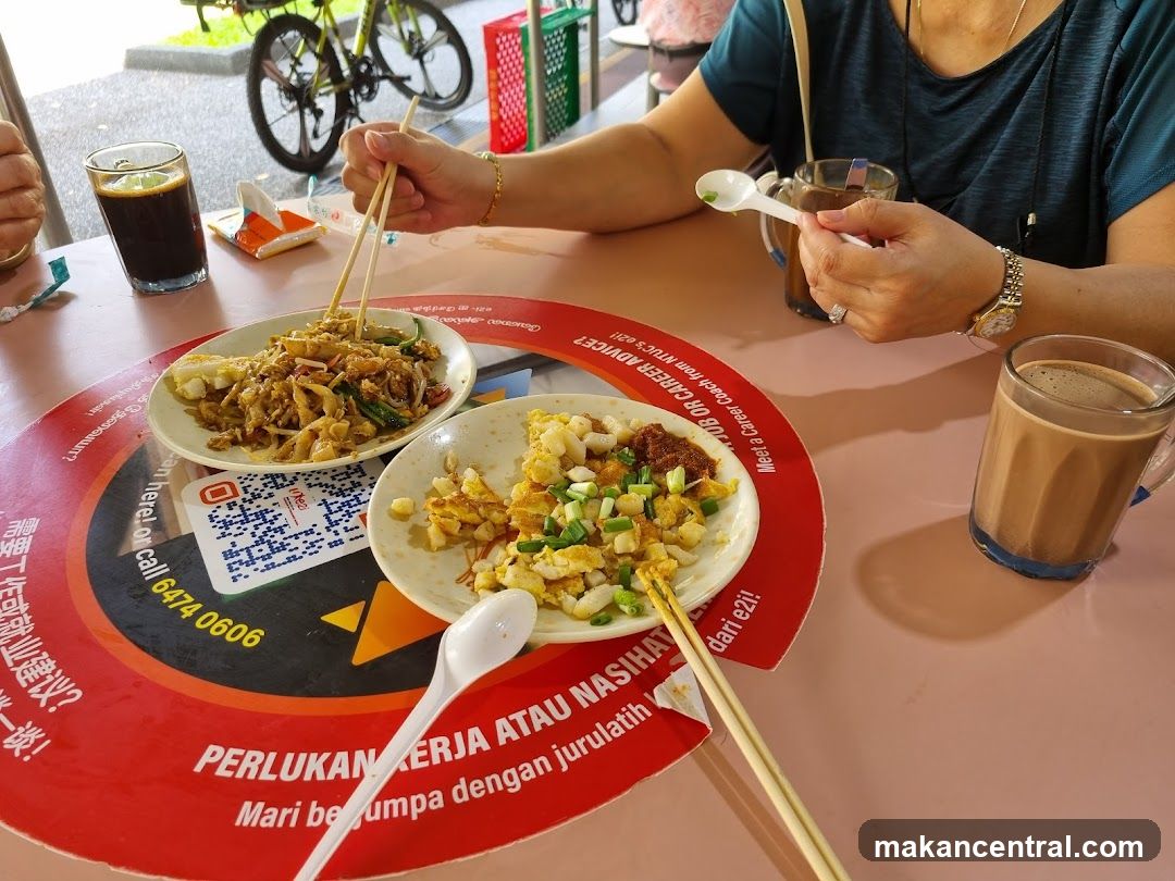 People eating at a table