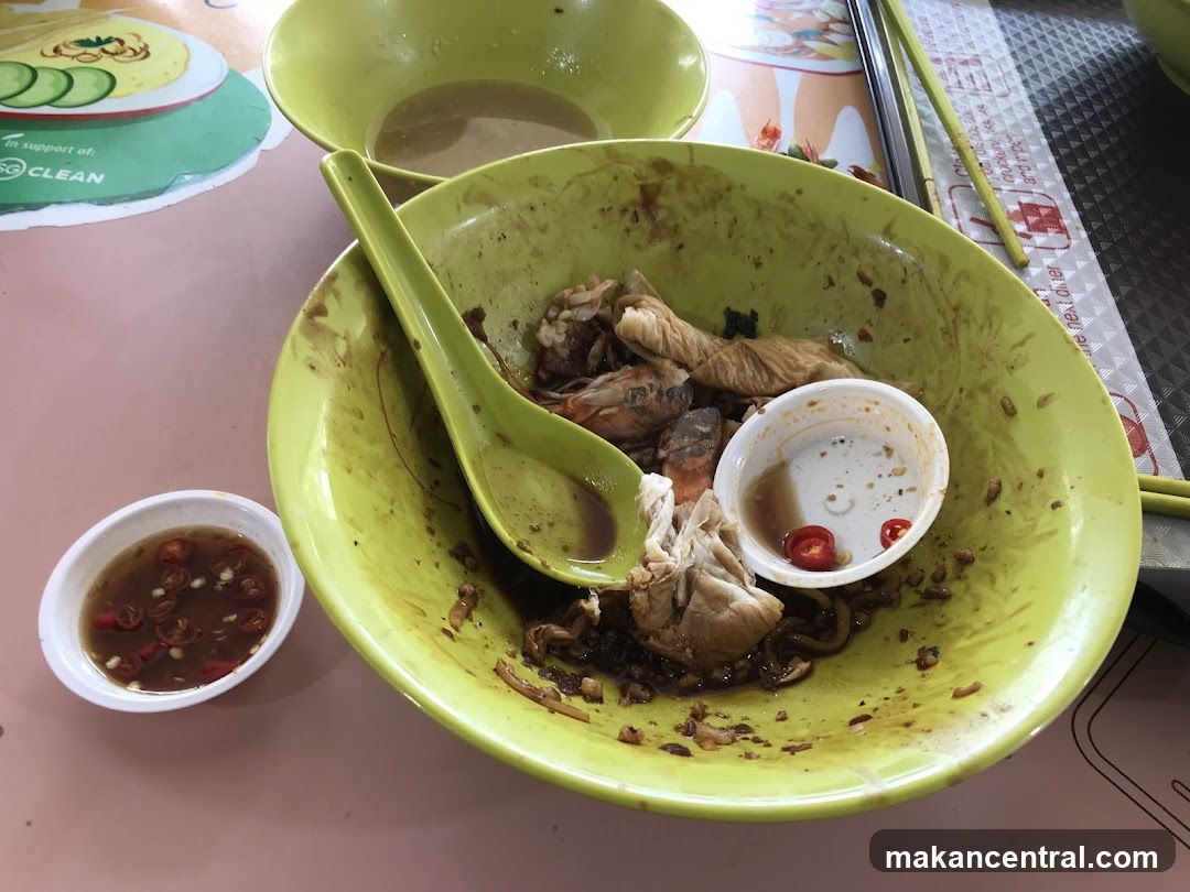 Leftover Food in Bowl