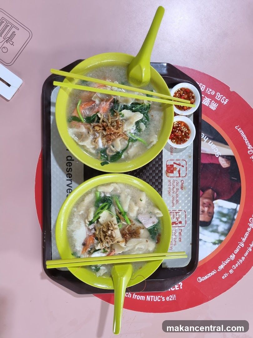 Two bowls of noodle soup
