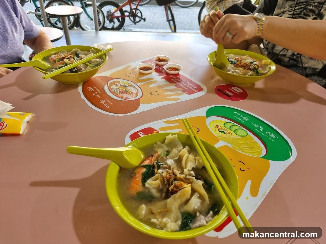 Table with Noodles and Condiments